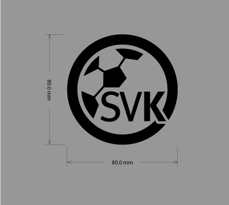 SV Kaufdorf - Konturaufkleber rund