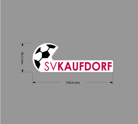 SV Kaufdorf - Aufkleber gedruckt horizontal