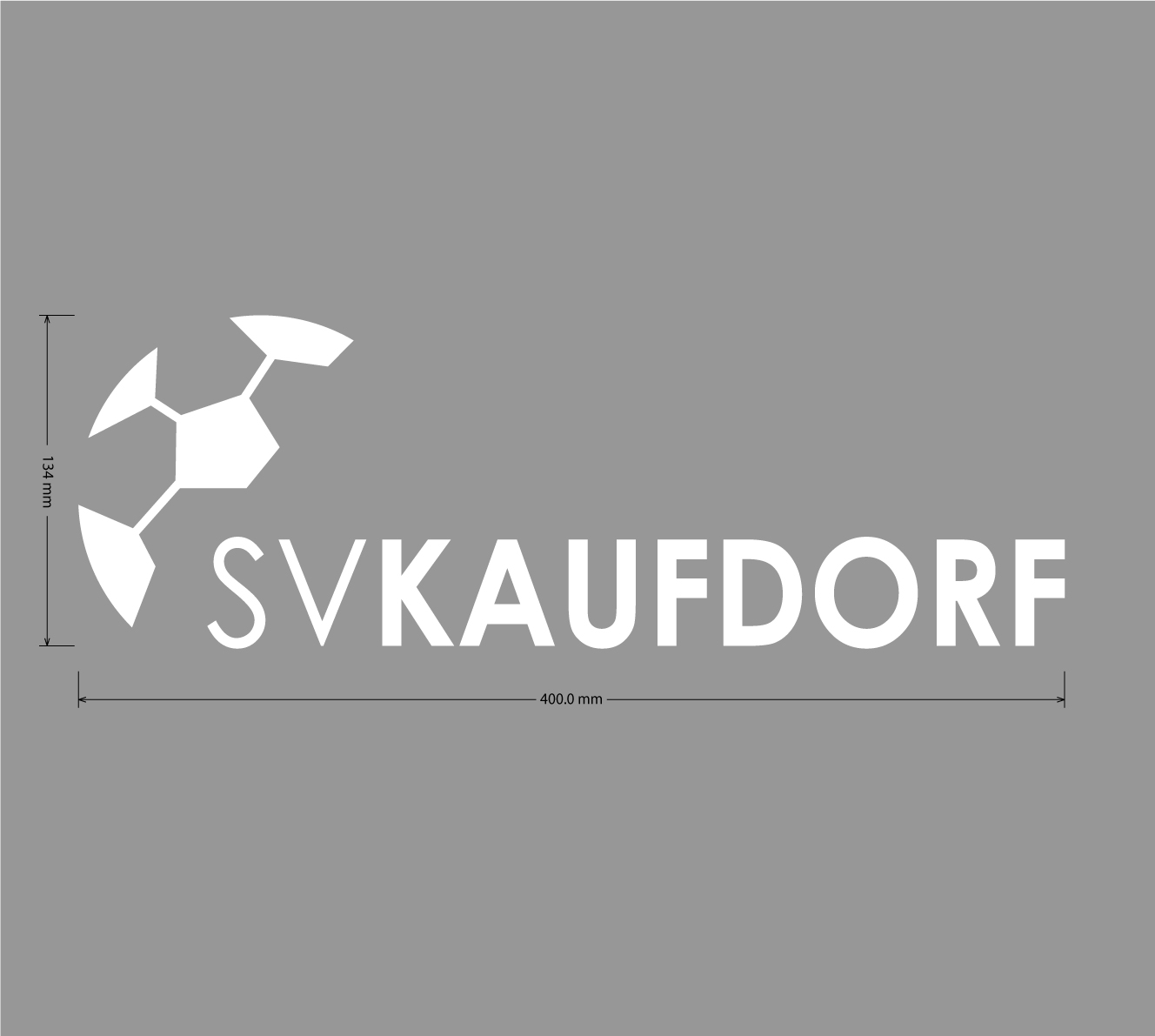 SV Kaufdorf - Konturaufkleber horizontal